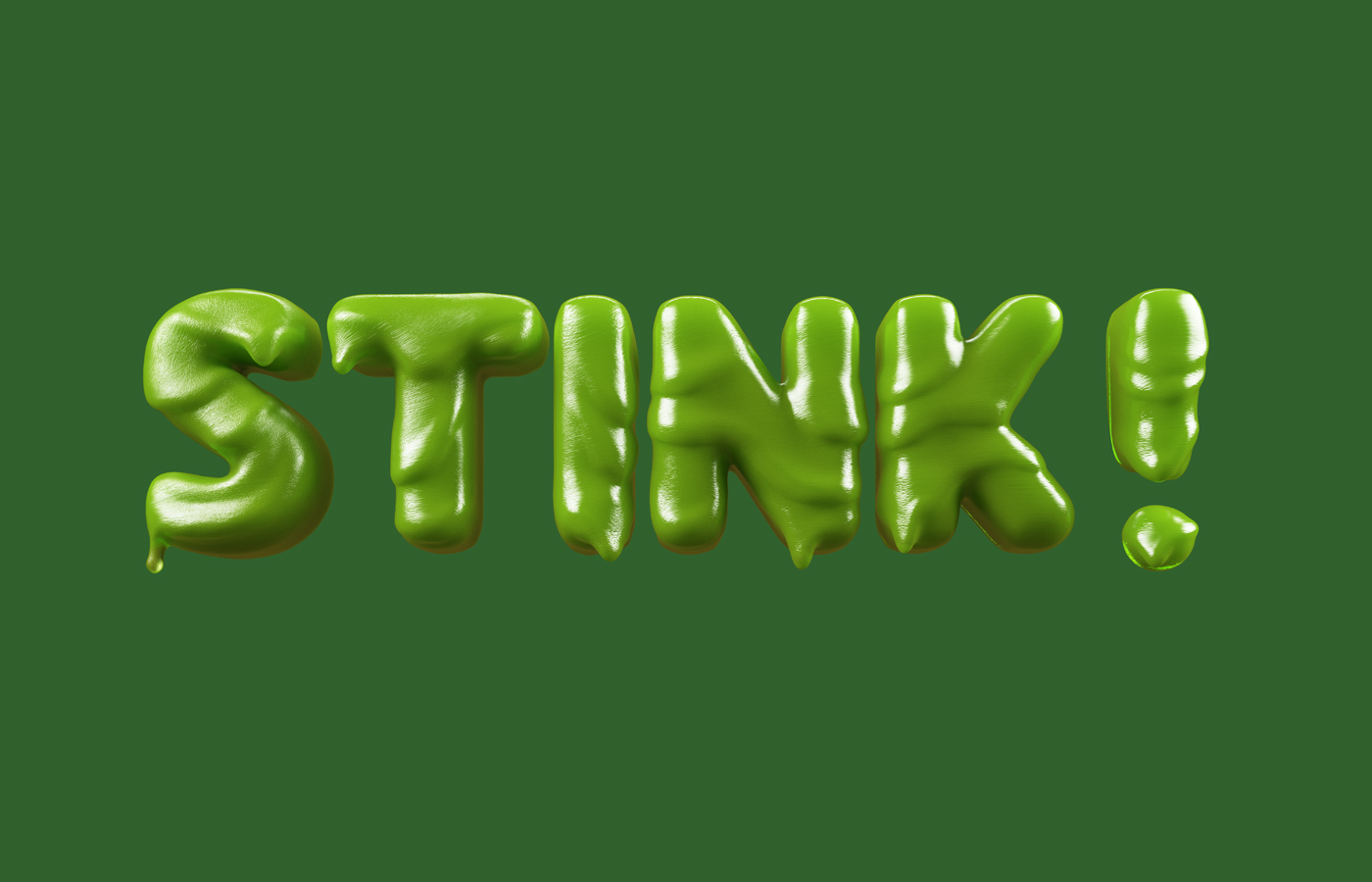 3DLETTERING CESS 3D 3DTYPE LETTERING CGI 3DARTIST LIQUIDTYPE STINK DIRTY