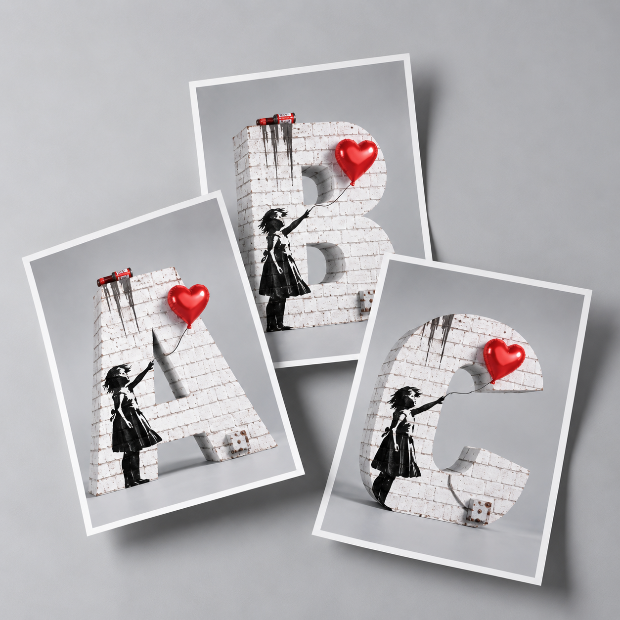 The Artist Series - Banksy inspired alphabet mockup